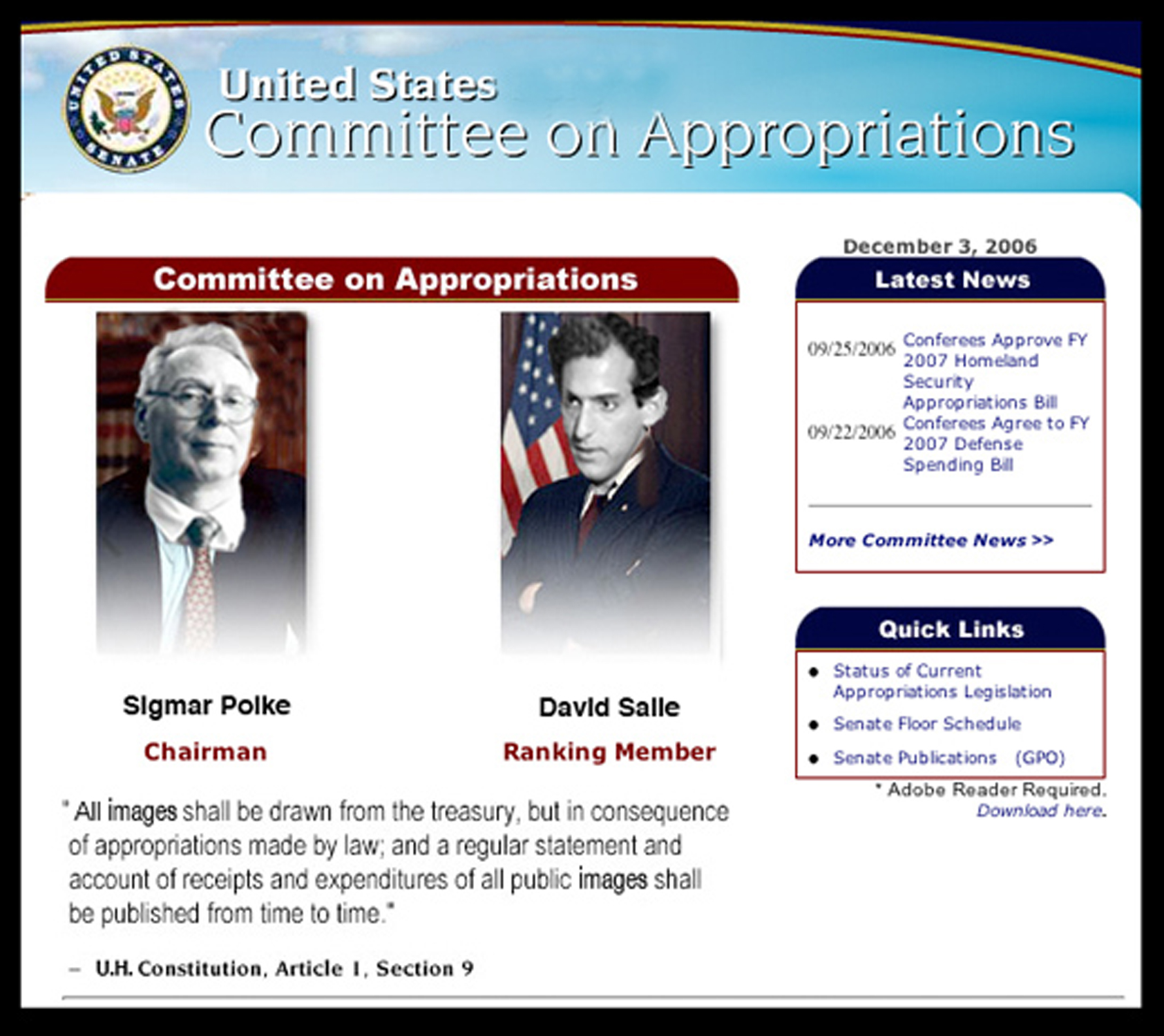 The Appropriations Committee (2006)
